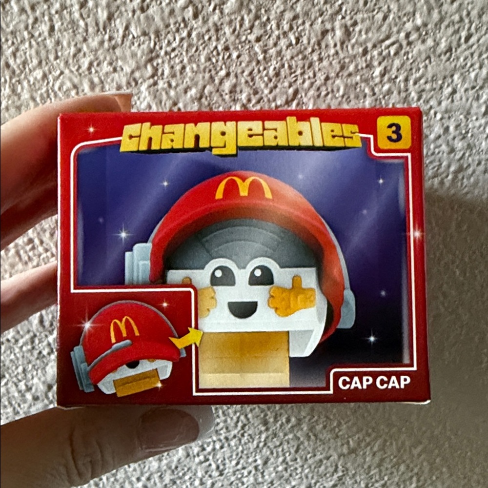 McDonald's Changeables Cap Cap Happy Meal Toy 3 In series